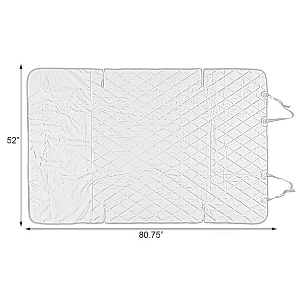 Pawsmark SUV Pet Cargo Liner/Cover Waterproof Non-Slip Washable, Universal Fit w/Bumper Flap 80 in x 52 in - QI003593