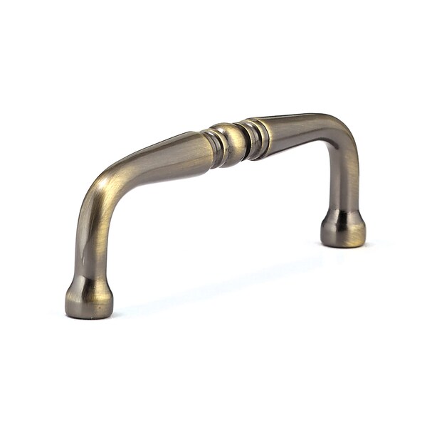 Richelieu 3-1/2 in. (89 mm) Center-to-Center Antique English Traditional Drawer Pull - BP1451AE