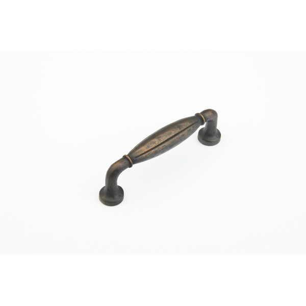 Schaub 96mm Center to Center Siena Cabinet Pull Ancient Bronze Finish - 255-ABZ
