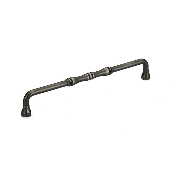 Richelieu 7-9/16 in. (192 mm) Center-to-Center Antique Nickel Traditional Drawer Pull - BP740192143