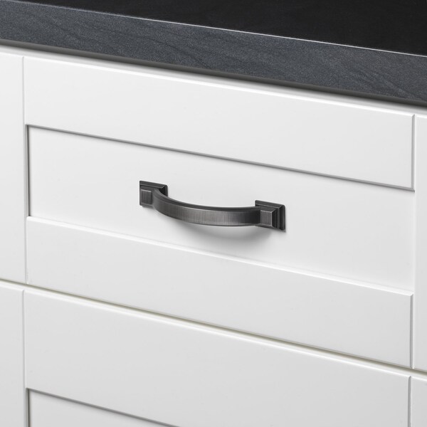 Gliderite Hardware 3 in. Center to Center Brushed Pewter Arched Square Cabinet Pull - 4355-BP, 25PK - 4355-BP-25