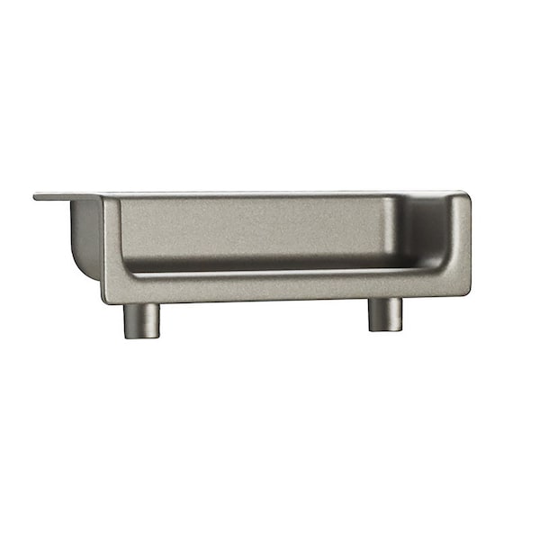 Richelieu 2 1/2 in (64 mm) Center-to-Center Matte Nickel Contemporary Recessed Cabinet Pull - 210164184