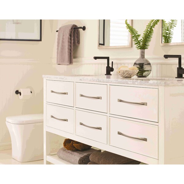 Amerock Uprise 8-13/16 in 224 mm Center-to-Center Satin Nickel Cabinet Pull - BP36920G10