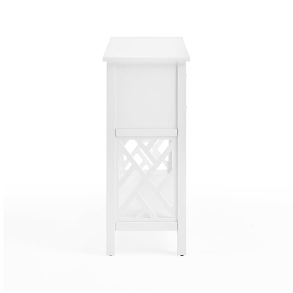 Alaterre Furniture Coventry 32"W Wood Entryway/Console/Sofa Table with 4-Drawers - ANCT10WH