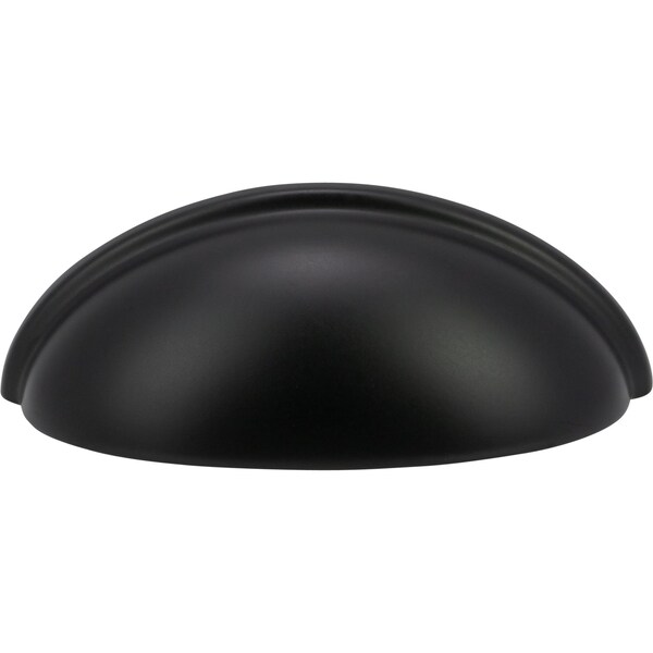 Designperfect 3'' Center-to-Center Cup Pull, Matte/Flat Black, 25PK - DPA25C632BLK