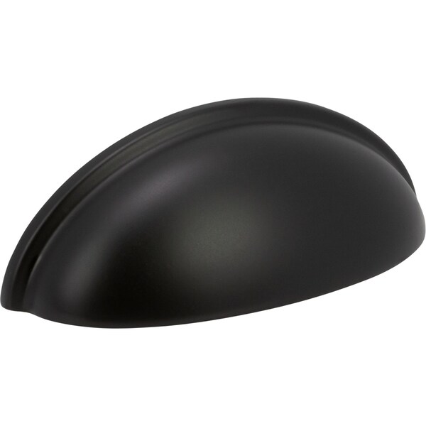 Designperfect 3'' Center-to-Center Cup Pull, Matte/Flat Black, 25PK - DPA25C632BLK