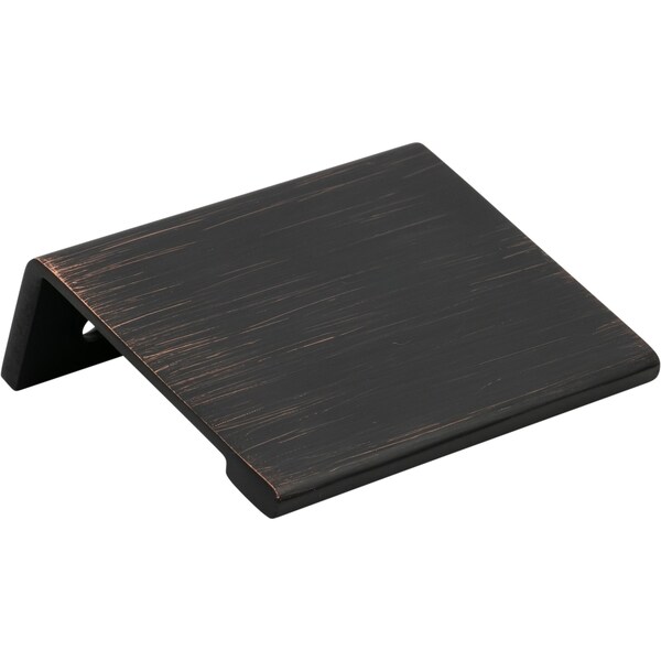 Designperfect 1-1/4'' Center-to-Center Tab Pull, Brushed Oil Rubbed Bronze - DPA-F421ORB