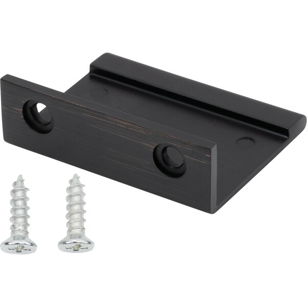 Designperfect 1-1/4'' Center-to-Center Tab Pull, Brushed Oil Rubbed Bronze - DPA-F421ORB