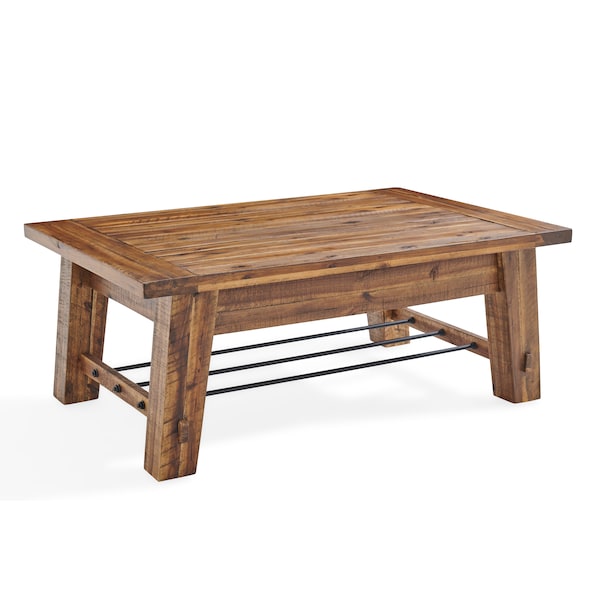 Alaterre Furniture Durango 48"L Industrial Wood Coffee Table - ANDU1274