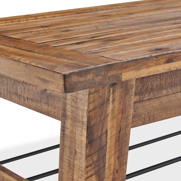 Alaterre Furniture Durango 48"L Industrial Wood Coffee Table - ANDU1274