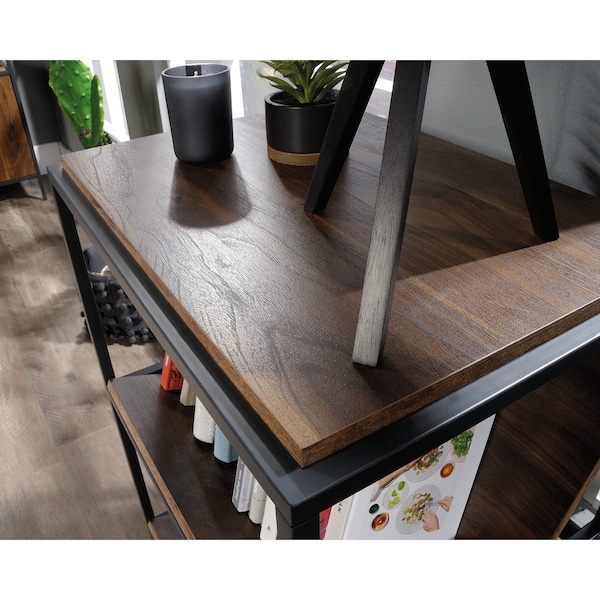 Sauder Nova Loft Accent Storage , Tilted shelves ideal for vinyl record albums, books, or magazines - 423714