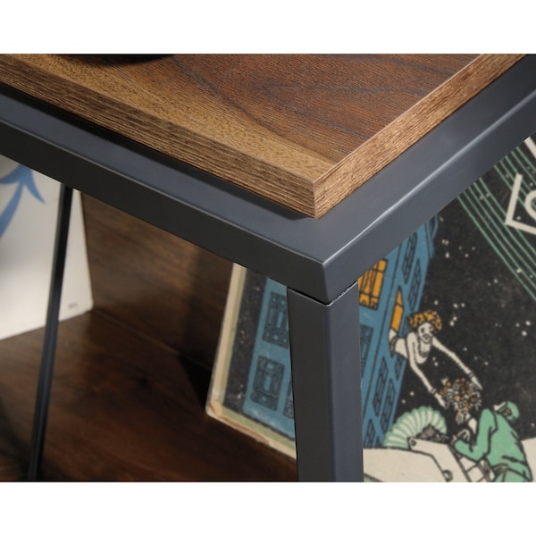 Sauder Nova Loft Accent Storage , Tilted shelves ideal for vinyl record albums, books, or magazines - 423714