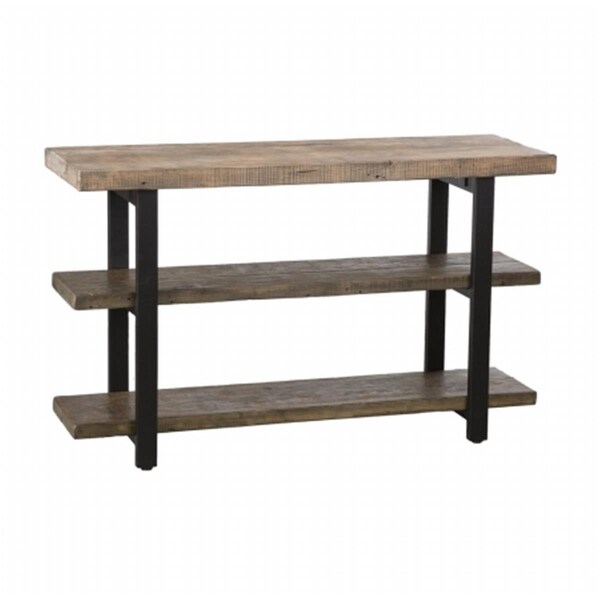 Deluxdesigns Pomona Media & Console- Rustic Natural - DE2798903