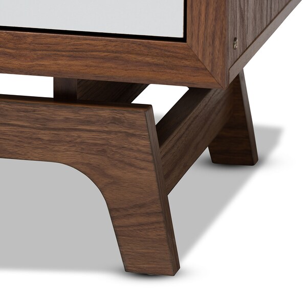 Baxton Studio Svante Mid-Century Multicolor Finished Wood 6-Drawer Chest - 152-9253