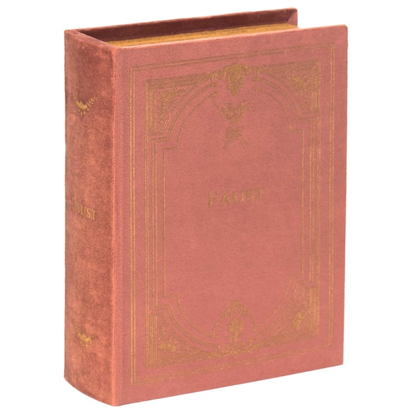 Vintiquewise Decorative Vintage Book Shaped Trinket Storage Box - Brown - QI003691.BR