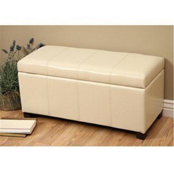 Warehouse Of Tiffany Ariel Ivory Bicast Leather Storage Bench - WT-W7078 IVORY