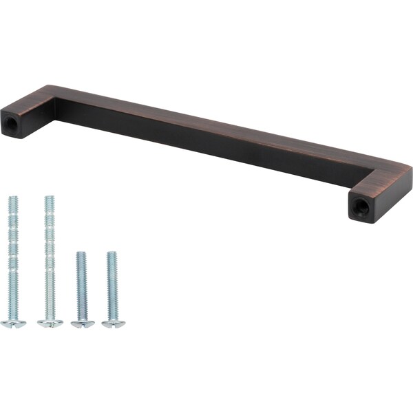 Designperfect 5-1/16'' Center-to-Center Handle Pull, Brushed Oil Rubbed Bronze, 10PK - DPA10S354ORB
