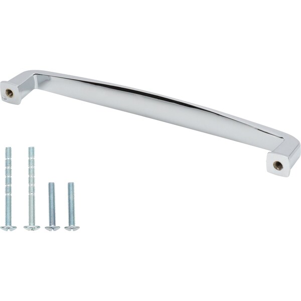 Designperfect 6-5/16'' Center-to-Center Handle Pull, Polished Chrome, 10PK - DPA10S875PC