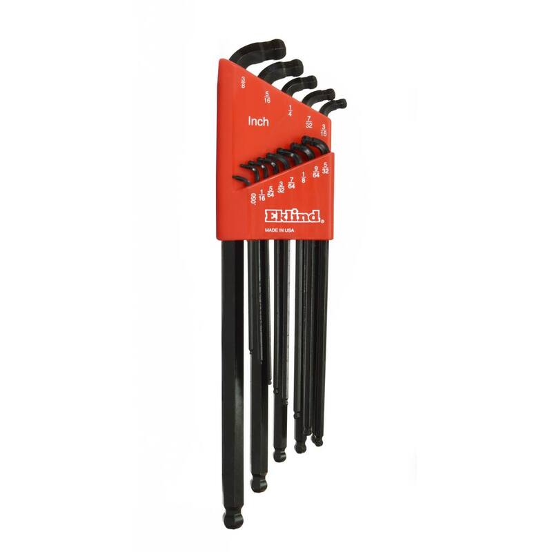Eklind Extra Long Series Double-Ball-Hex-L Key Set with Holder Sizes0.050 in. to 3/8 in. (13-Piece) - 17213