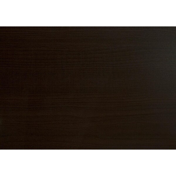 Homeroots 25.25 in. Cappuccino Particle Board & Bronze Metal Accent Table - 333019