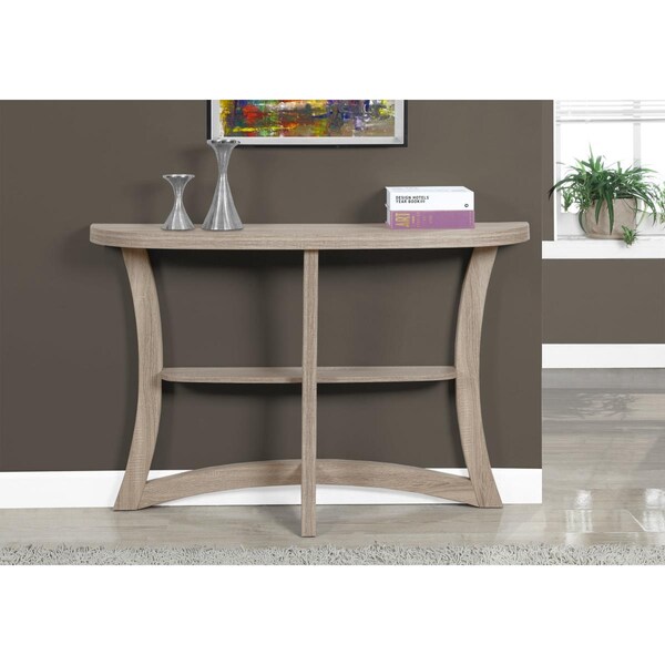 Gfancy Fixtures 47 in. Dark Taupe Hall Console Accent Table - GF3708501