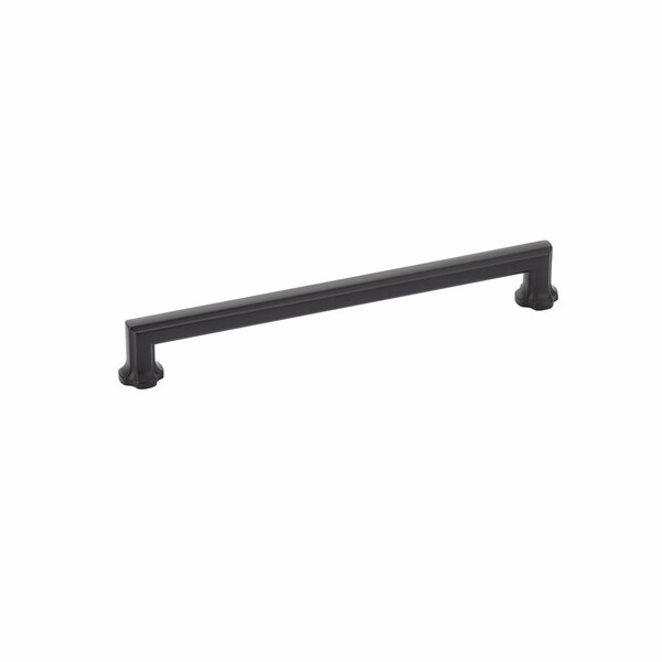 Schaub 8in Center to Center Empire Cabinet Pull Matte Black Finish - 879-MB