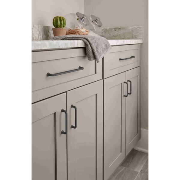 Amerock Factor 3-3/4 in 96 mm Center-to-Center Matte Black Cabinet Pull - BP36781FB