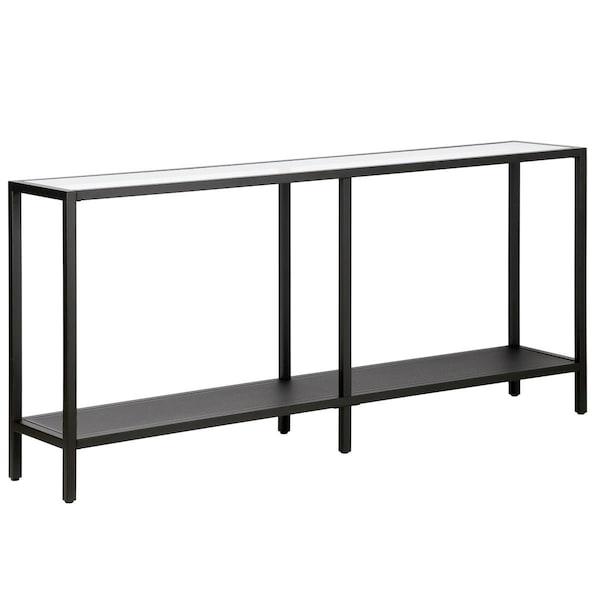 Hudson & Canal Henn &amp; Hart  Rigan Blackened Bronze Console Table - 29 x 64 x 12 in. - AT0590
