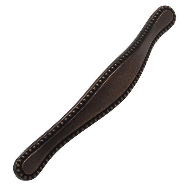 Gliderite Hardware 3 in. Center to Center Antique Brass Beaded Cabinet Pull - 4554-AB, 25PK - 4554-AB-25