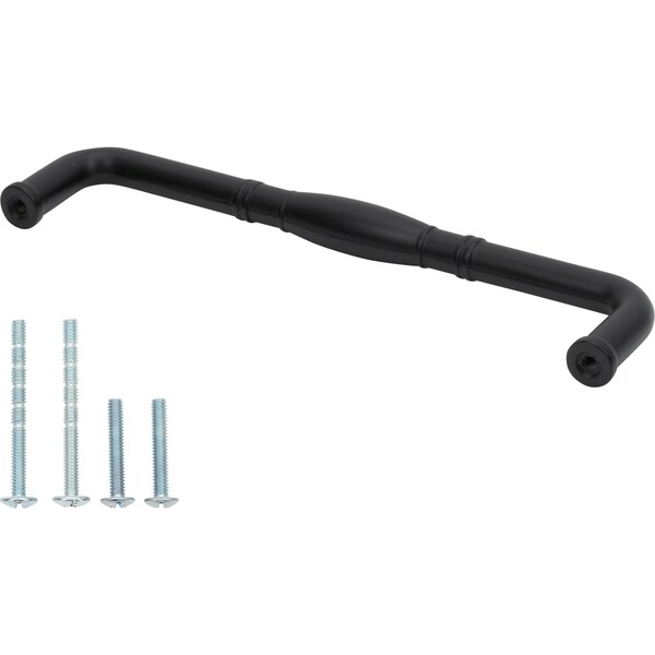 Designperfect 6-5/16'' Center-to-Center Handle Pull, Matte/Flat Black, 10PK - DPA10R575BLK