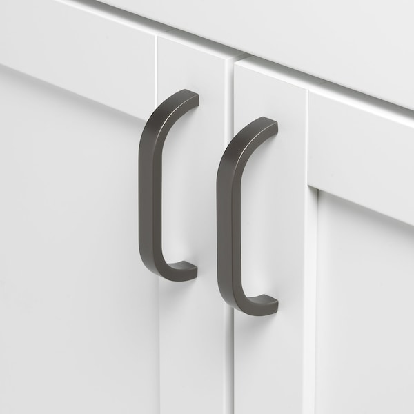 Gliderite Hardware 3-3/4 in. Center to Center Curved Bar Pull Graphite Gray - 4843-96-GPH-1