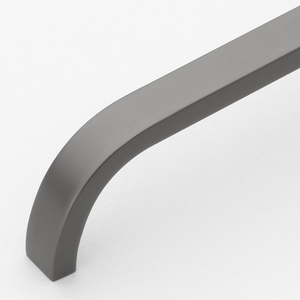 Gliderite Hardware 3-3/4 in. Center to Center Curved Bar Pull Graphite Gray - 4843-96-GPH-1