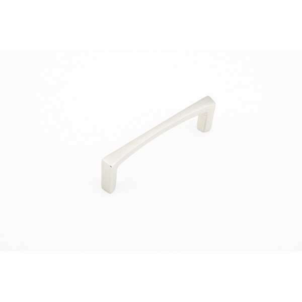 Schaub 4in Center to Center Italian Contemporary Cabinet Pull Satin Nickel Finish - 501-15