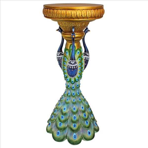 Design Toscano Great Ruler Peacock Sculptural Pedestal - KY737