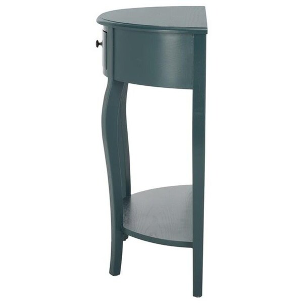 Safavieh Jan Demilune Small Console Table- Slate Teal - 35.4 x 16.5 x 35.4 in. - AMH6569C