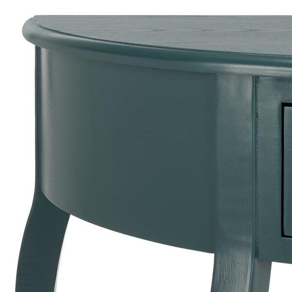 Safavieh Jan Demilune Small Console Table- Slate Teal - 35.4 x 16.5 x 35.4 in. - AMH6569C