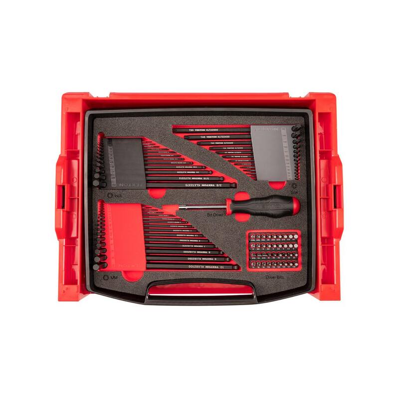 TEKTON L- Key and Bit Driver Set with Open Top Drawer and Rack, 78-Piece (0.050 - 3/8 in., 1.3 - 10 mm, #1 - #3, T7 - T30) - OLB94801