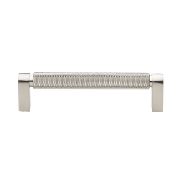 Gliderite Hardware 5-1/16 in. Center to Center Knurled Bar Pull Satin Nickel, 25PK - 4788-128-SN-25