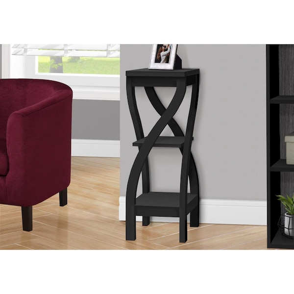 Daphnes Dinnette 32 x 11.5 x 11.5 in. Hall Console Accent Table, Black - DA3061503