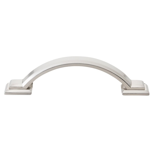 Gliderite Hardware 3 in. Center to Center Satin Nickel Arched Square Cabinet Pull - 4355-SN, 5PK - 4355-SN-5