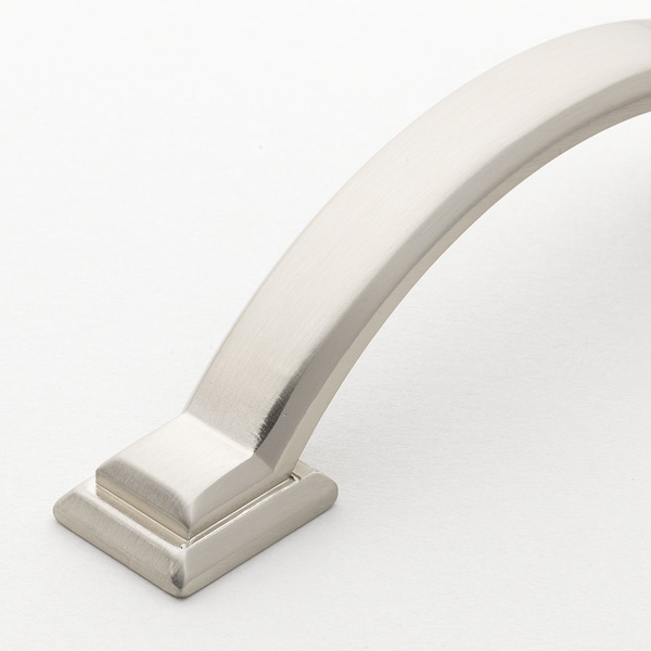 Gliderite Hardware 3 in. Center to Center Satin Nickel Arched Square Cabinet Pull - 4355-SN, 5PK - 4355-SN-5