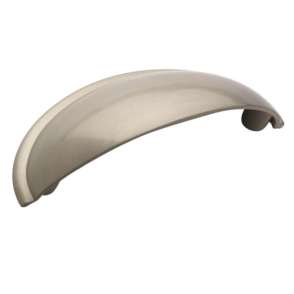 Amerock Cup Pulls 2-1/2 in 64 mm Center-to-Center Satin Nickel Cabinet Cup Pull - BP53019G10