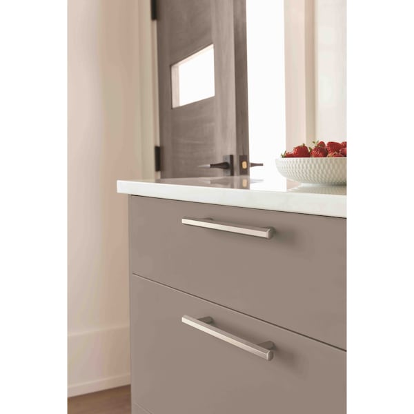 Amerock Caliber 5-1/16 in 128 mm Center-to-Center Satin Nickel Cabinet Pull - BP36874G10