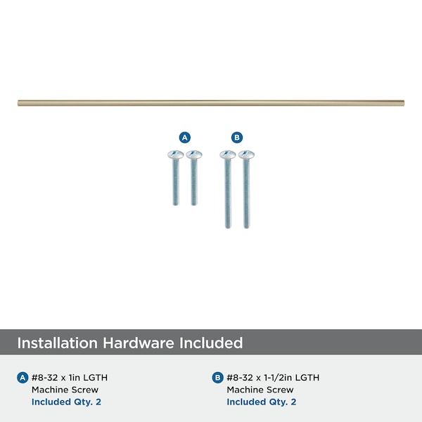 Amerock Bar Pulls 25-3/16 inch 640mm Center-to-Center Golden Champagne Cabinet Pull - BP19018BBZ