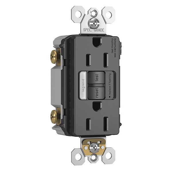 Zoro Select 4-3/16" H, 1-1/8" D, Power Inlet - 1597NTLTRBKCCD4