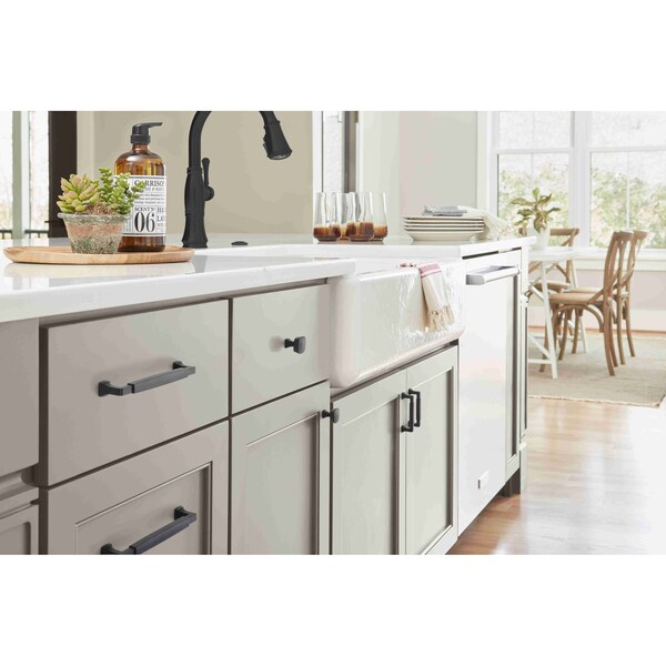Amerock Stature 6-5/16 in 160 mm Center-to-Center Matte Black Cabinet Pull - BP36889FB