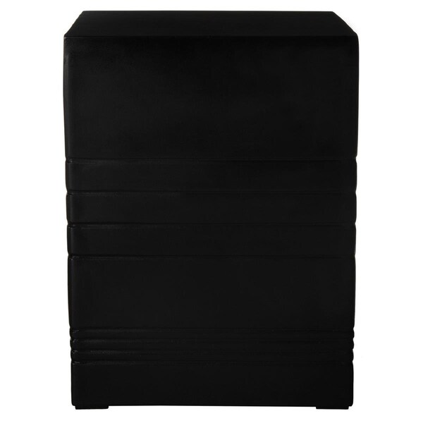 Safavieh Deidara Concrete Stool, Black - VNN1031C