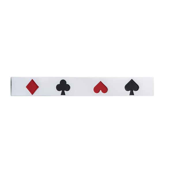 Richelieu 3 3/4 in (96 mm) Center-to-Center Chrome, Card Game Eclectic Drawer Pull - BP797896140