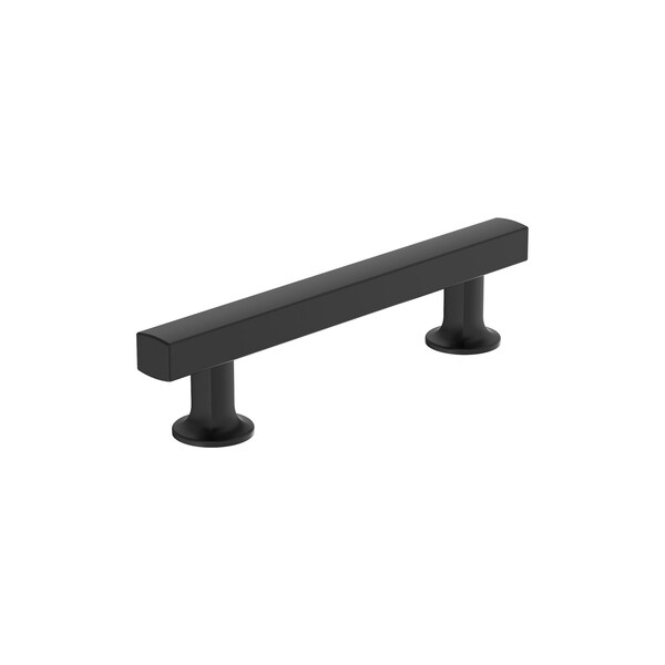 Amerock Everett 3-3/4 inch 96mm Center-to-Center Matte Black Cabinet Pull - BP37104MB