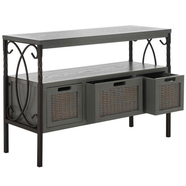 Safavieh Joshua Console Table- French Grey - 24.8 x 13.8 x 36 in. - AMH6532B